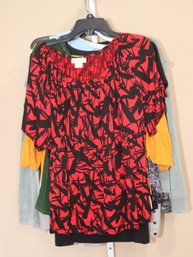 Womens Shirt Blouse Top Lot: Michael Kors, INC, Calvin Klein, Sz. XL 1X (C-16)