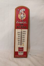 Campbell's Pork And Beans Thermometer Wooden Vintage Advertising (S-37)