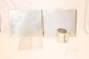 Baking Trays And Sifter (I-30)