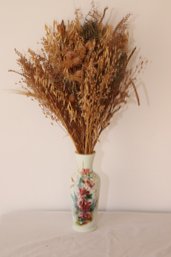 Vintage Vase With Dried Flowers