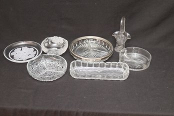 Assorted Glass Serving Dishes Divided (B-84)
