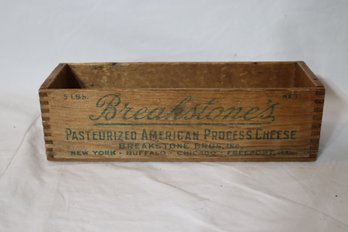 Vintage Wooden Breakstone's  Cheese Box (s-54)