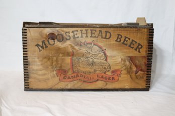 Moosehead Beer Wooden Case Crate With Cardboard Box (S-55)