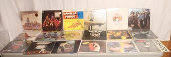 Vintage Vinyl Record Lot: Iron Butterfly, Vanilla Fudge, Santana, The Who, The Band (V-6)