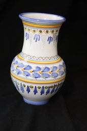 Talavera Pottery Vase Made In Spain (H-41)