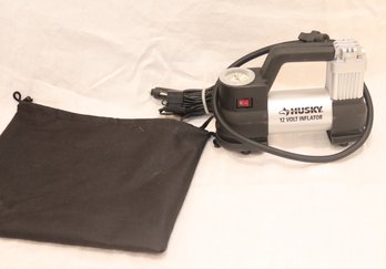 Husky 12 Volt Tire Inflator Air Pump