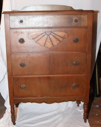 Antique Wooden Highboy Dresser (F-31)