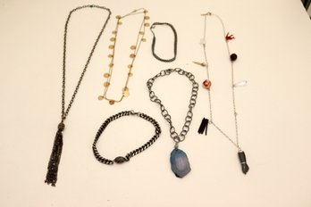 Assorted Necklace Lot, Mima 925 Sterling Silver Necklace (IS-3)