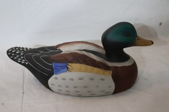 Vintage Mallard Duck Figurine-porcelain- By Flambro/taiwan (S-58)