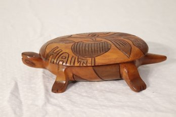 Wooden Turtle Trinket Box (H-62)