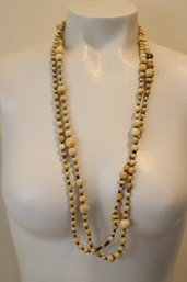 Vintage Long Beaded Necklace (JC-3)