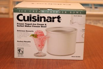 Cuisinart Frozen Yogurt-Ice Cream & Sorbet Maker Freezer Bowl (E-82)