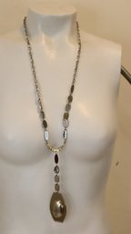 Chico's Silver Metal Necklace (JC-4)