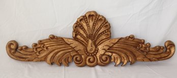 ORNATE WOODEN SHELL CENTER Wooden Wall Decor