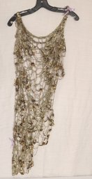Metal Chain Sequin Flower 'Dress'  (V-23)