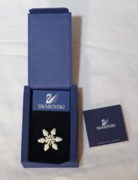 Swarovski Crystal Snowflake Pin Brooch (F-74)