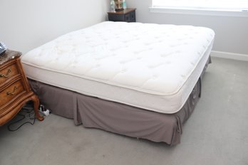 Kingsdown King Size Mattress Boxspring And Frame. (I-66)