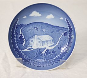 Bing & Grondahl REBILD Denmark B&G Collector Plate Blue