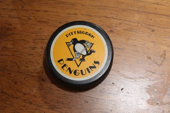 Vintage Pittsburgh Penguins Hockey Puck (K-12)