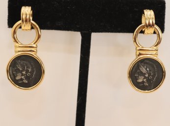 'Roman Coin' Pierced  Earrings (JC-14)
