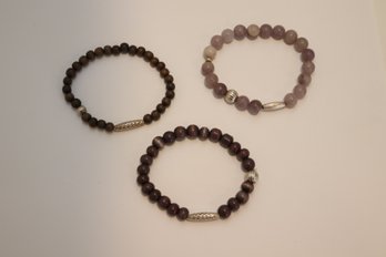 Set Of 3 Beadded Bracelets (J-15)
