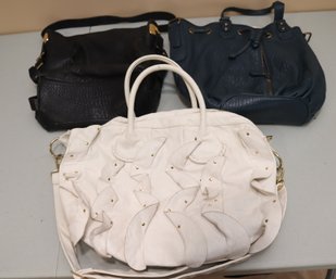3 Leather Handbags: Nordstrom, Steve Madden,  Vince Camuto (K-19)