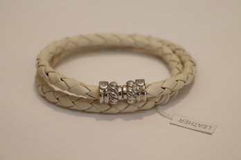 NWT Leather Magnetic Clasp Bracelet/ Necklace (J-18)