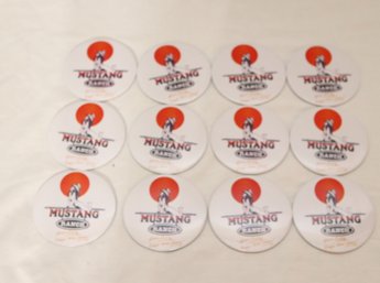 Set Of 12 Mustang Ranch Pins Buttons