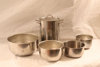 Stainless Steel Mixing Bowls And Storage Container  (R-2)