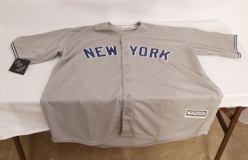 New York Yankees Aaron Judge #99 Majestic Grey Jersey Sz. XXXL (D-36)