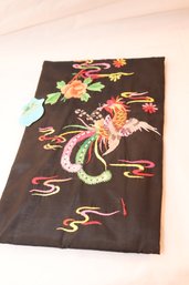 Vintage Daffodil Asian Chinese Embroidered Robe/Kimono