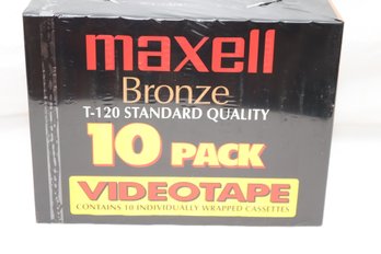 NEW IN PACKAGE Maxell Bronze T-120 Videotape VHS VCR