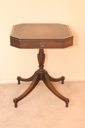 Vintage Wooden Table With Drawer