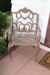 Vintage Cast Iron Patio Chair.