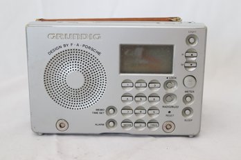 Vintage GRUNDIG Design By F.A Porsche YB-P 2000 Radio Transistor W Case