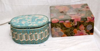 2 Vintage Sewing Boxes