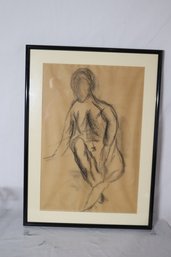Vintage Framed Female Nude (G-65)