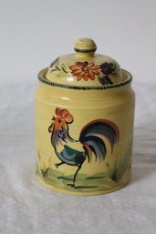 Rooster Covered Jar