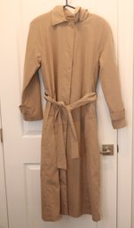 London Fog Trench Rain Coat Size 10 Reg.