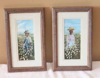 Pair Of Judy Hartsfield Signed Frames Paintings (F-83)