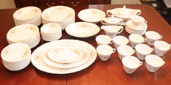 Vintage Edwin Knowles China Set 42-12 Service For 12