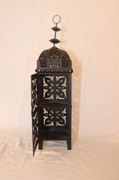 Outdoor Moroccan Hurricane Metal Candle Lantern