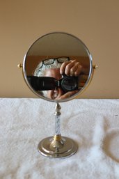 Vanity Mirror With Glass Base