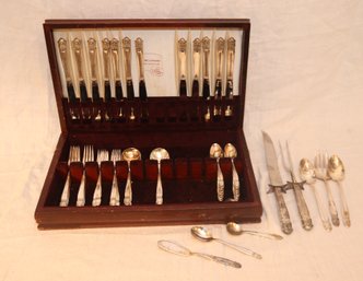 Service For 12 Holmes & Edwards Flatware Set (S-14)