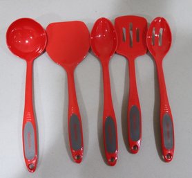 Betty Crocker Red Plastic Kitchen Utensils (K-57)