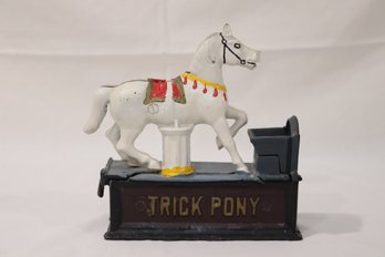 Tick Pony Cast Iron Bank (M-9)