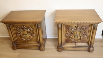 Vintage Romweber Bedroom Night Stands Side Tables. (O-10)