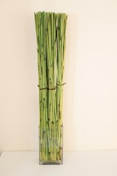 Bamboo Decor In Glass Vase