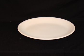 White Oval Platter Mad In Italy (G-95)
