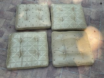 4 Silk Square Cushions
